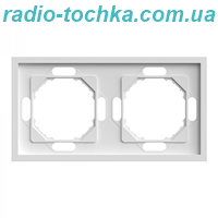 Рамка 2-місна Ardero EF102-S Soft біла