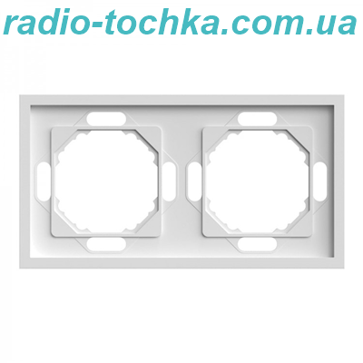 Рамка 2-місна Ardero EF102-S Soft біла
