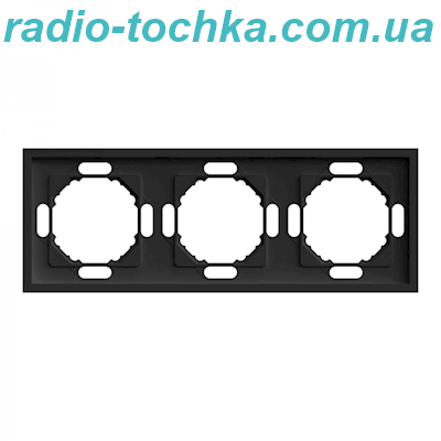 Рамка 3-місна Ardero EF103-B Soft чорна