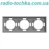 Рамка 3-місна Ardero EF103-G Soft сіра