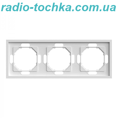 Рамка 3-місна Ardero EF103-W Soft біла
