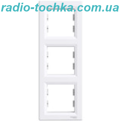 Рамка 3-постова, вертикальна, Біла