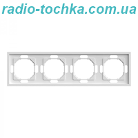 Рамка 4-місна Ardero EF104-W Soft біла