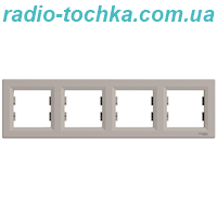 Рамка 4-постовая, горизонтальная Бронза Asfora,