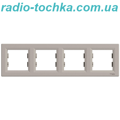 Рамка 4-постовая, горизонтальная Бронза Asfora,