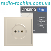 Розетка Ardero ER111-C Soft 16А без заземлення шампань