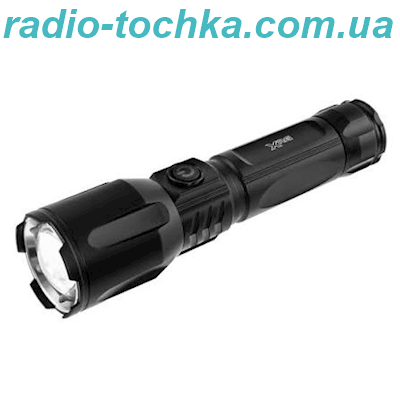 Ручний ліхтарик із зумом, від USB, 3 режими чорний