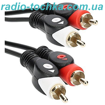 Шнур AUDIO-VIDEO 2 штекера RCA x 2 штекера RCA 3м GOLD