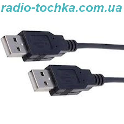 Шнур шт.USB x шт.USB 1.4м чорний