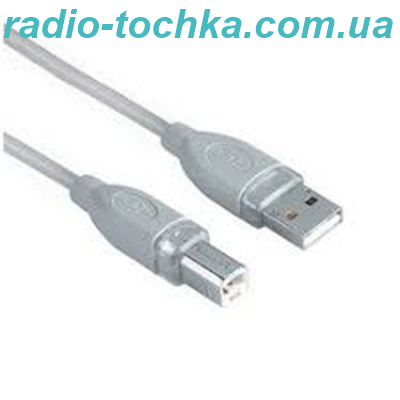 Шнур шт.USB x шт.USBB-W 1.8м (на принтер) сірий