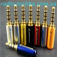 Штекер 3.5 стерео (3 pin) Сірий на кабель