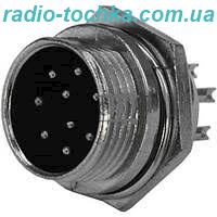Штекер гарнітурний MIC329 9pin на корпус D=16мм
