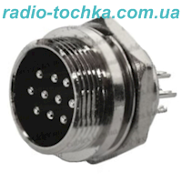 Штекер гарнитурный MIC3310 BIG 10pin на корпус диам.-20мм