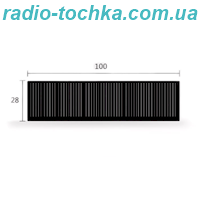 Сонячний модуль 100*28мм, 0.22W, 5.5V, 40mA, монокристалічний