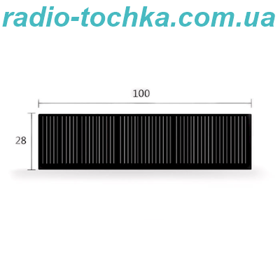Сонячний модуль 100*28мм, 0.22W, 5.5V, 40mA, монокристалічний