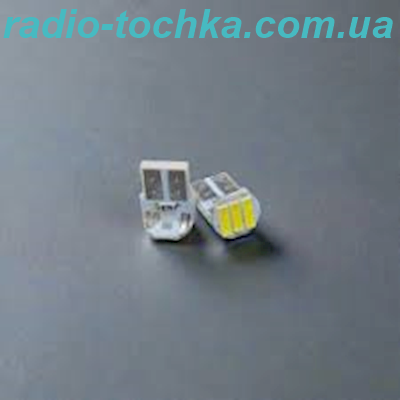 Світлодіодна лампа GS T10 (W5W) 7020-3 SMD 12V 150Lm White — Металевий корпус