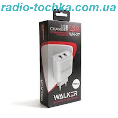 СЗУ 1USB 2.1A WALKER WH-27 2USB white