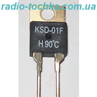 Термостат KSD-01F-H90C 1.5A 250V 90C