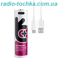 Uniross 18650 3.7V 1900mAh аккумулятор зарядне Type-C