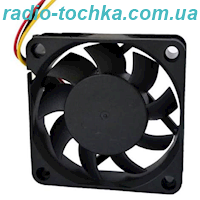 Вентилятор 60x60x10мм 12V 0.15A 3pin