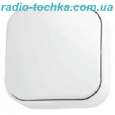 Вимикач 1-клавішний білий EVA 10A HOROZ