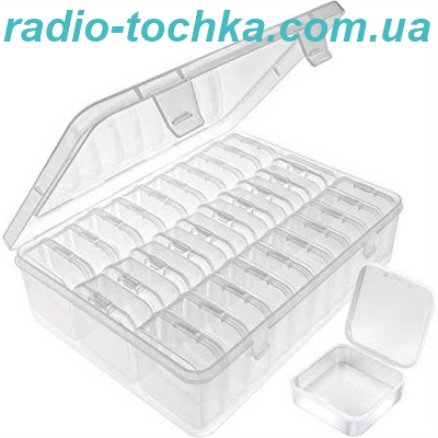 Ящик-органайзер 225x175x60мм з 30 коробочками 20x55x55мм