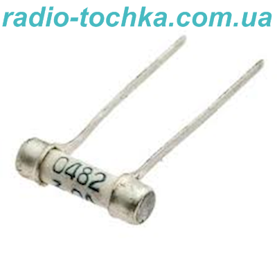 Запобіжник керамічний з виводами 0.25A 250V